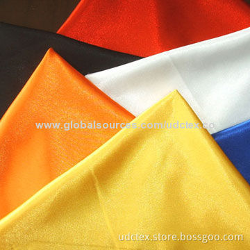 Polyester satin fabric, water-resistant